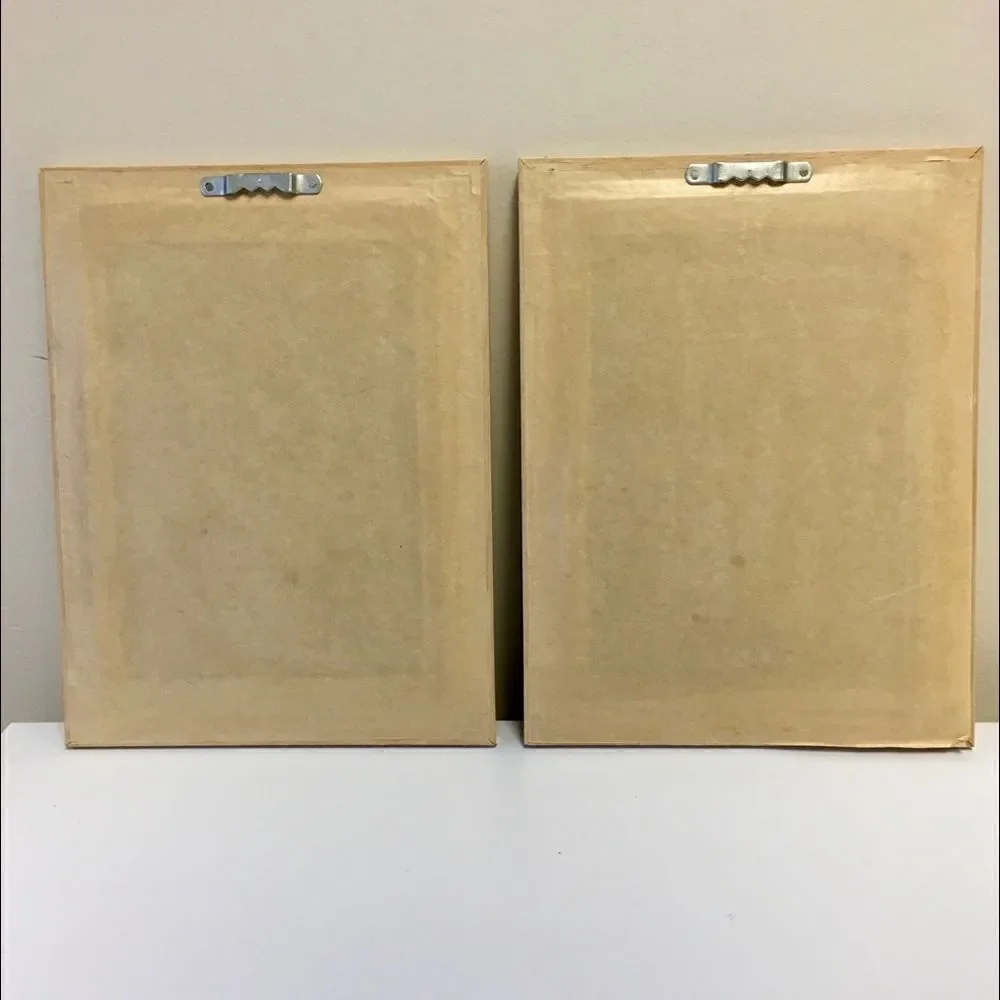 Quill Art Set Artist Signed Floral Shell Motif in Shadow Box - Picture 14 of 16